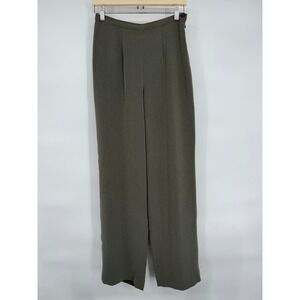 Macalla Grey Textured Wide Leg Trousers Pants Size S
